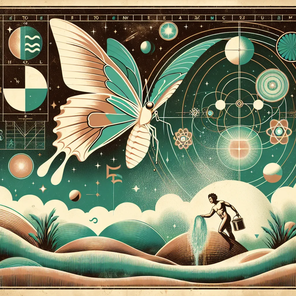 Aquarius 25 - A butterfly with the right wing more perfectly formed